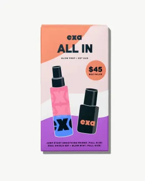 1000 pts Exa Full size All In Glow Prep   Set Duo
