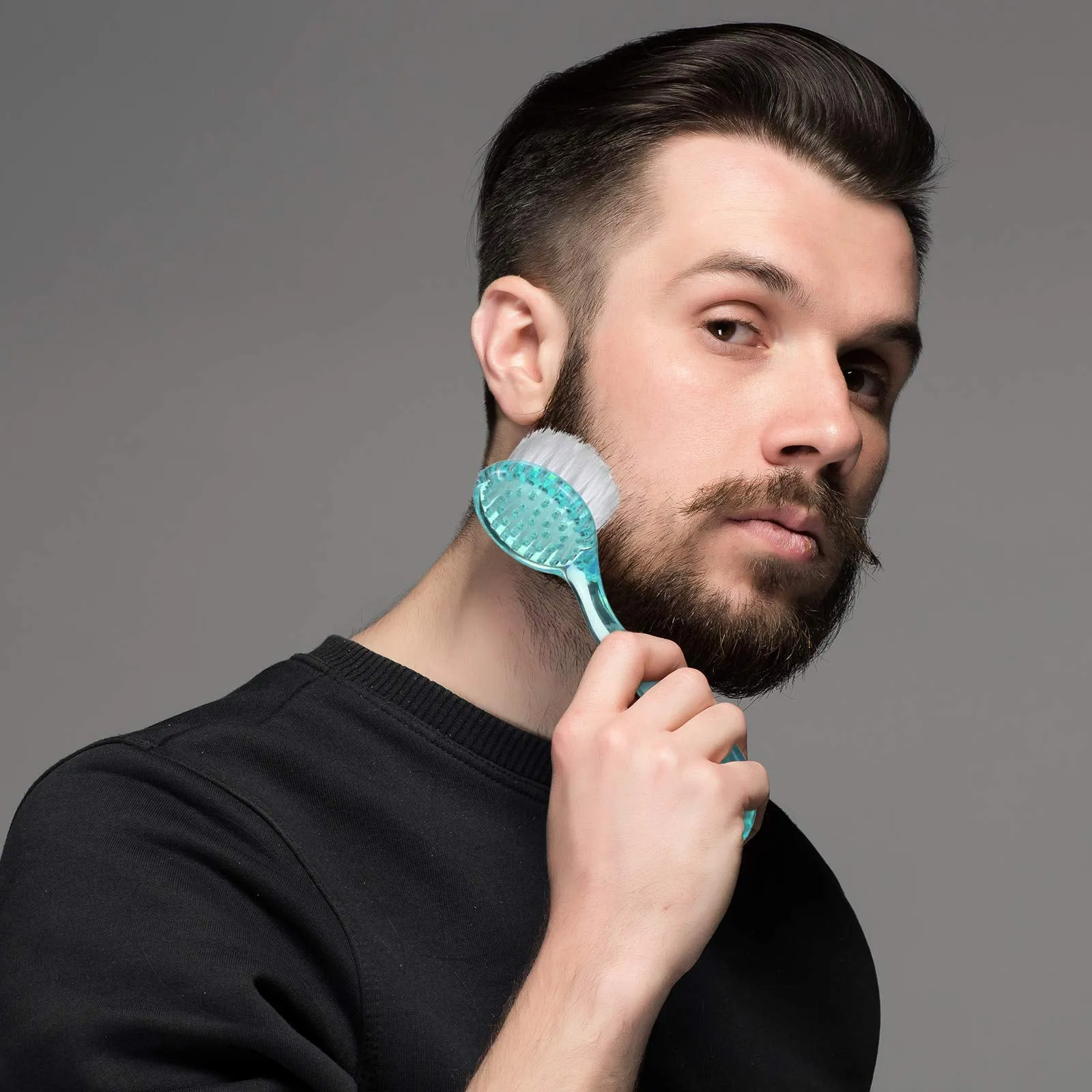 6 Pieces Facial Cleansing Brush Soft Bristle Facial Brush Scrub Exfoliating Facial Brush with Acrylic Handle, Face Wash Scrub Exfoliator Brush for Face Care Makeup Skincare Removal