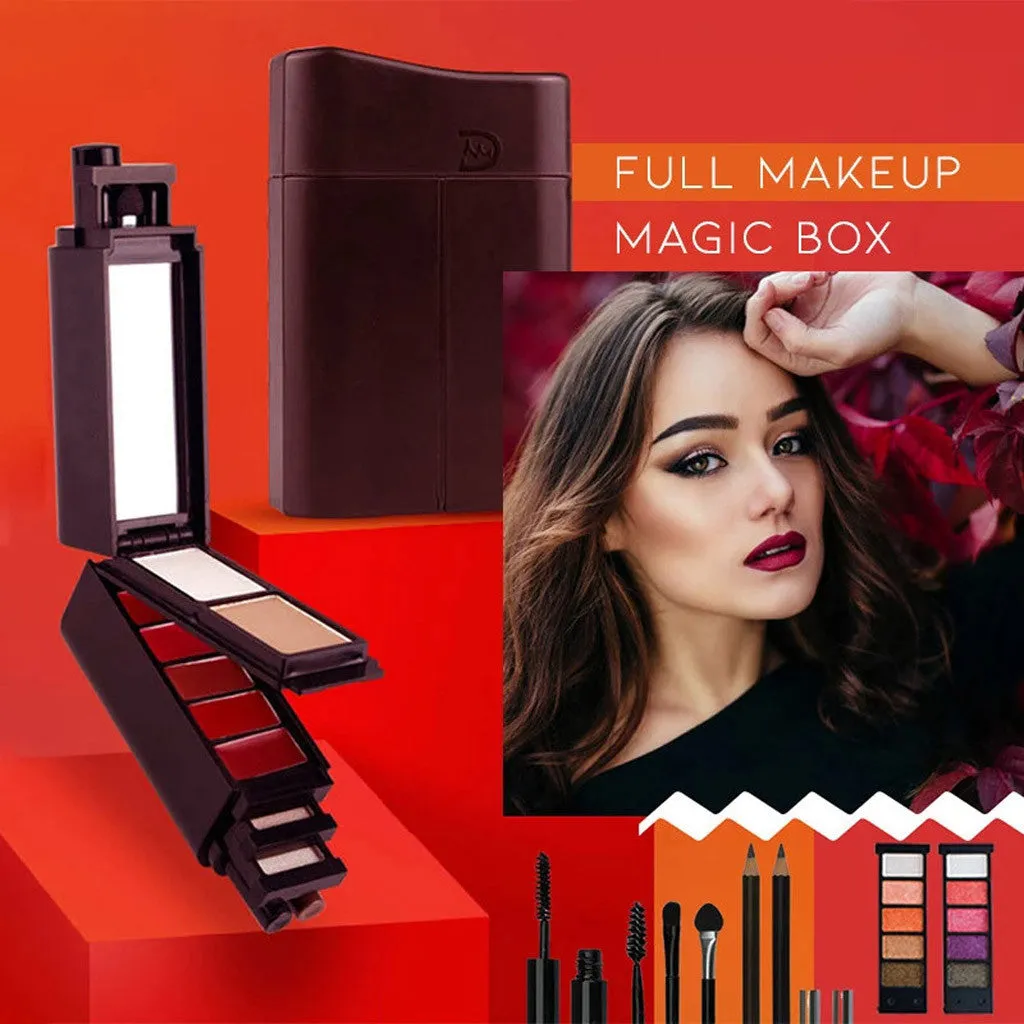 8-in-1 Eye Makeup Lipstick Shadow Mascara Kit