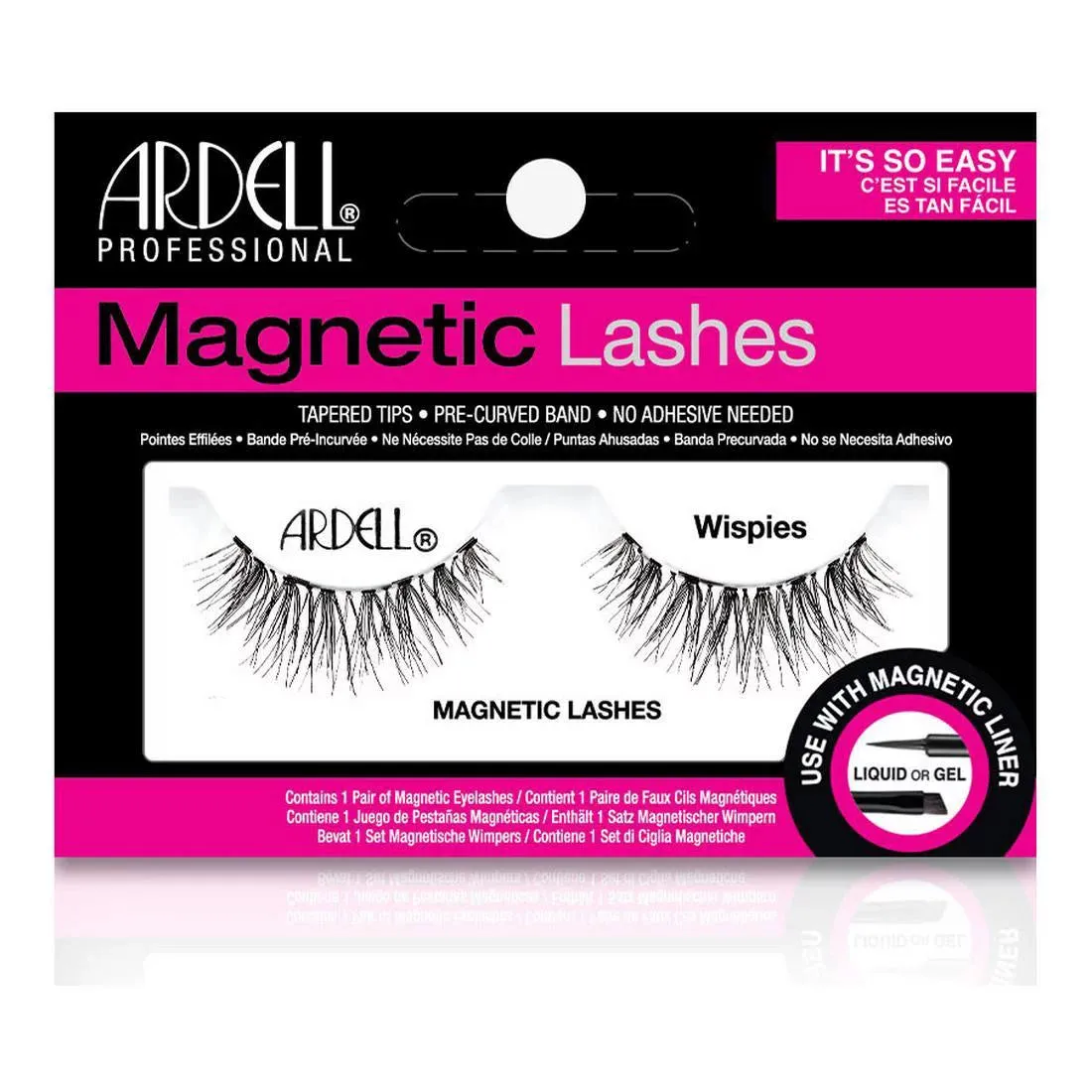 Ardell Magnetic Lashes False Eyelashes Tapered Tips Black Wispies
