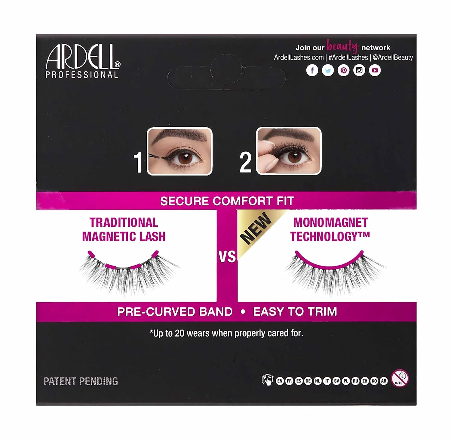 Ardell Magnetic Mega Hold Lashes Flexible False Eyelashes Reusable Demi Wispies