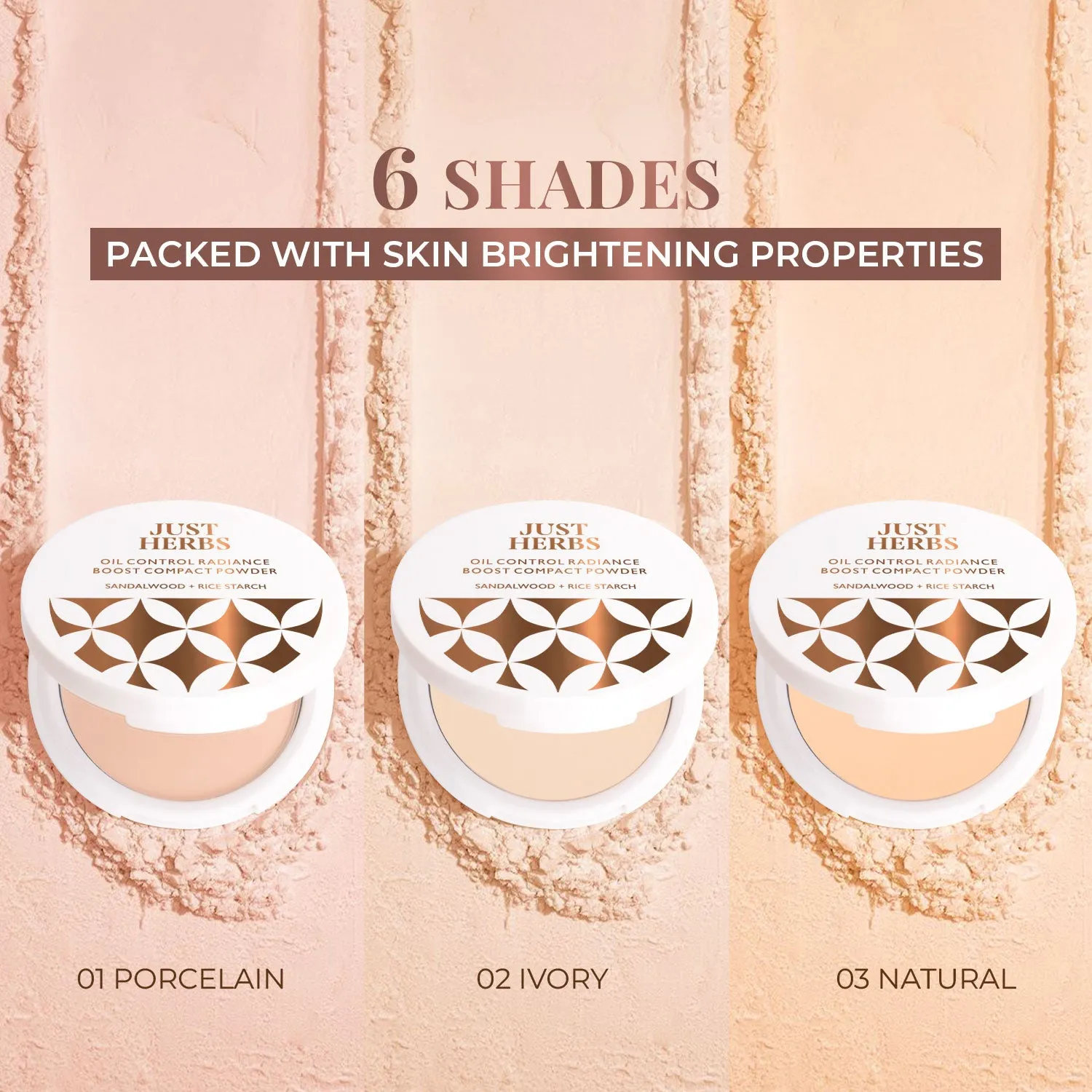 Beige - Oil Control Radiance Boost Compact Powder with Sandalwood & Rice Starch