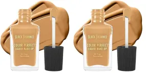 Black Radiance Color Perfect Liquid Full Coverage Foundation Makeup, Butter Scotch, 1 Fl Oz (Pack of 2)