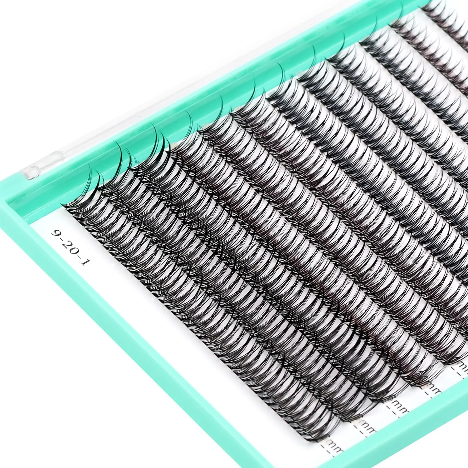 BODERMINCER 8-16mm to Choose Fish Tail Design 120pcs Thickness 0.1mm C Curl 12 Root Women Lady Individual Black False Eyelash Cluster Eye Lashes Extension Tools (8-10-12-14-16mm MIX)