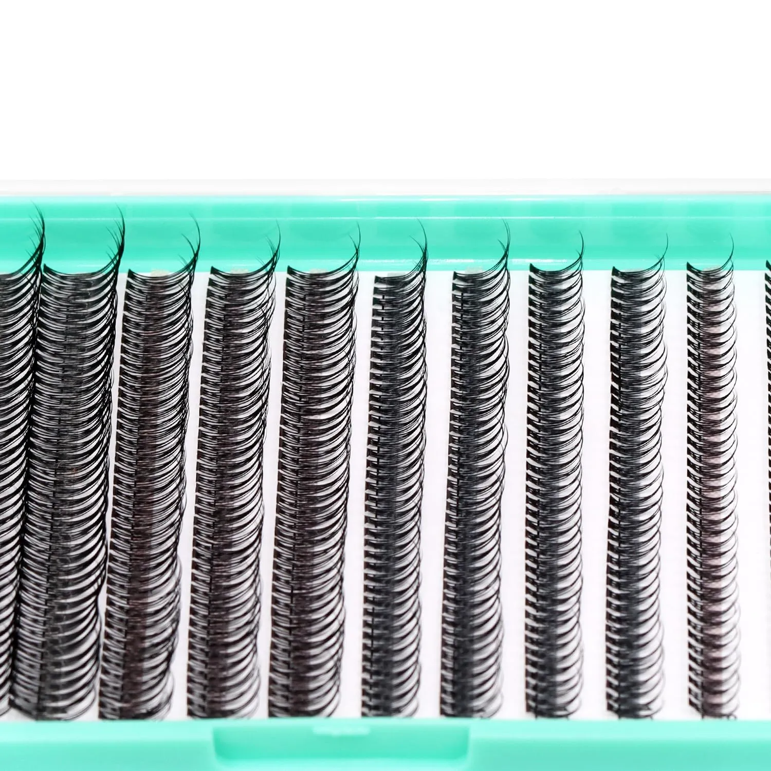 BODERMINCER 8-16mm to Choose Fish Tail Design 120pcs Thickness 0.1mm C Curl 12 Root Women Lady Individual Black False Eyelash Cluster Eye Lashes Extension Tools (8-10-12-14-16mm MIX)