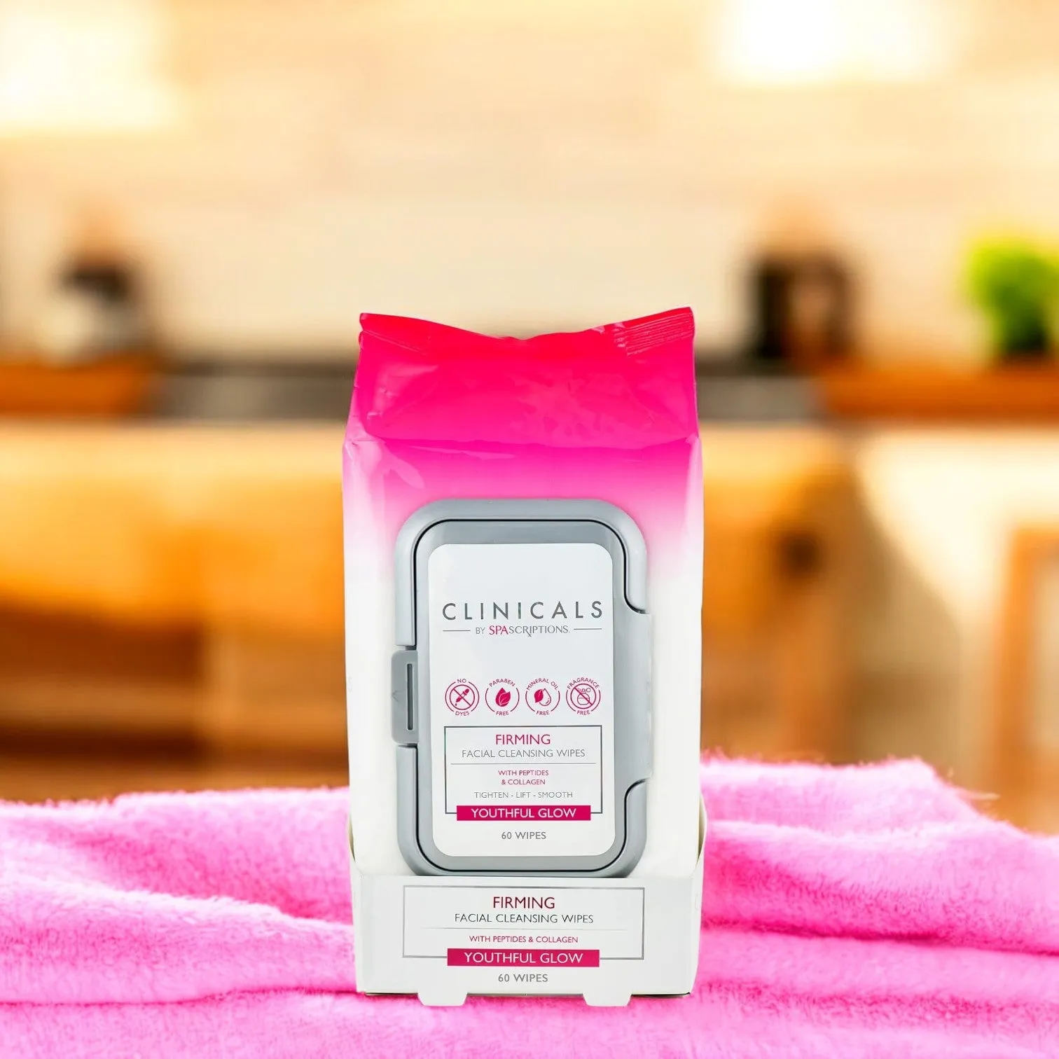 Clinicals By Spascriptions Firming Facial Cleansing Wipes