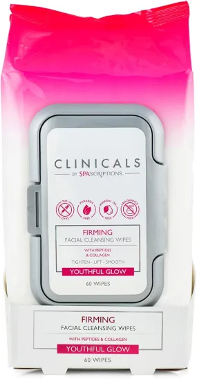 Clinicals By Spascriptions Firming Facial Cleansing Wipes