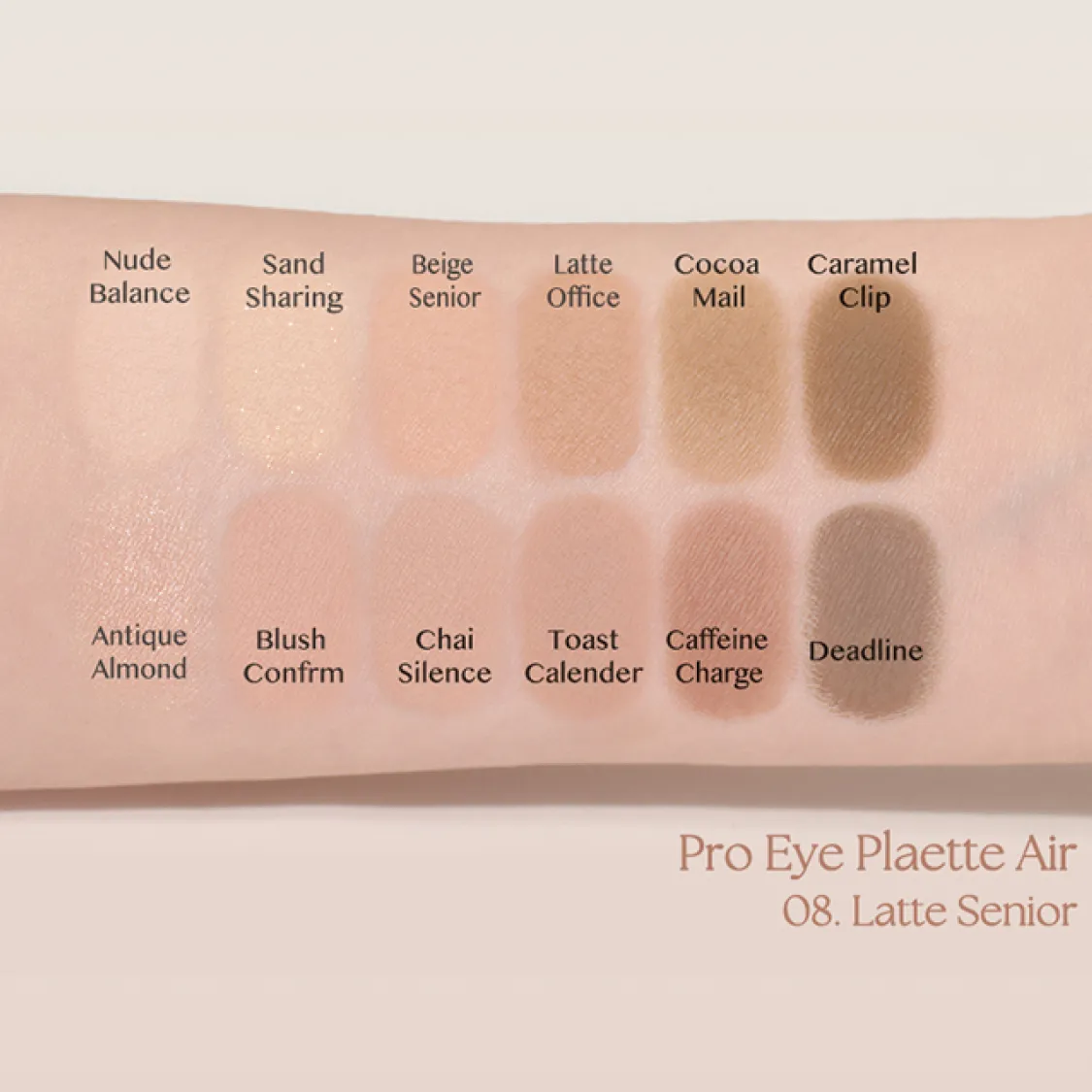 CLIO Pro Eye Palette Air (14 colors); 0.3oz / 7.2g