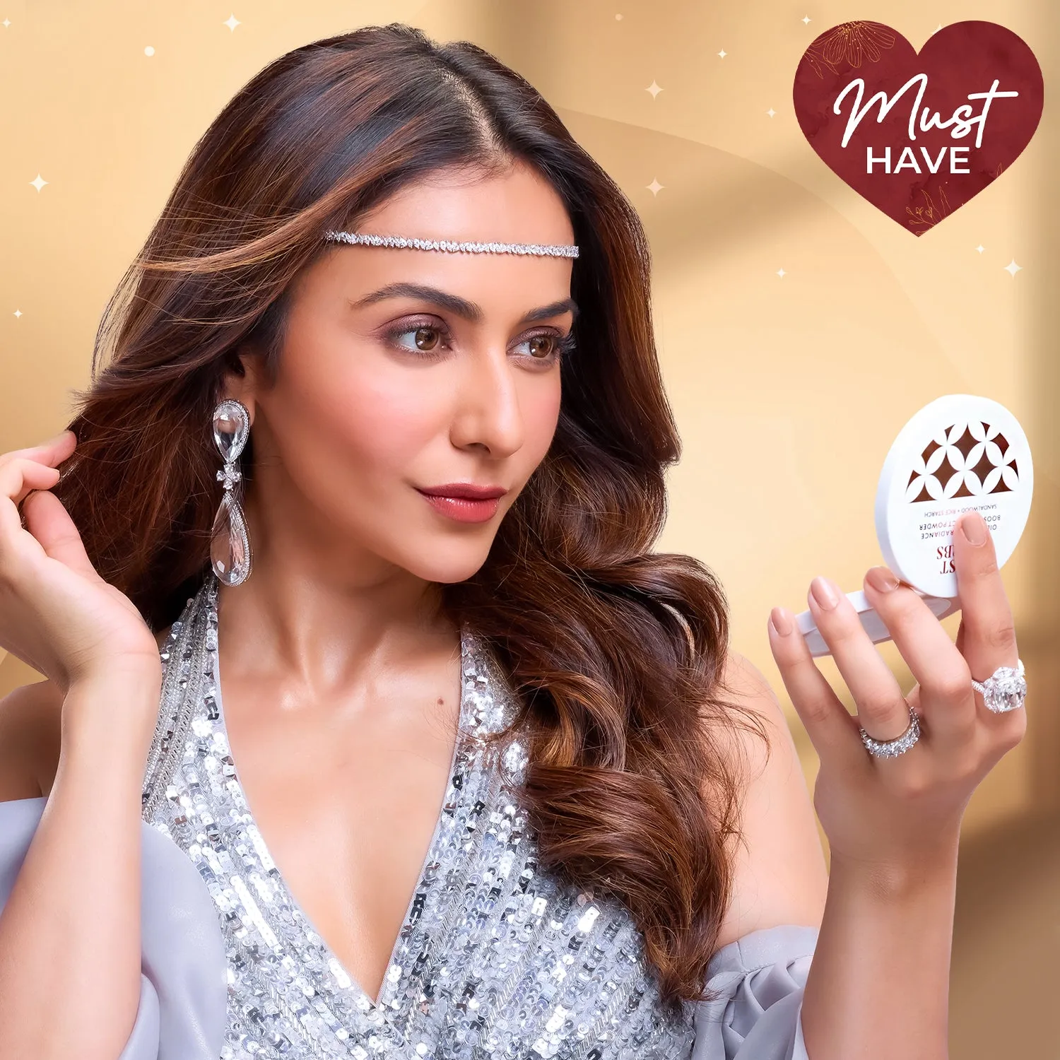 Copper - Oil Control Radiance Boost Compact Powder with Sandalwood & Rice Starch
