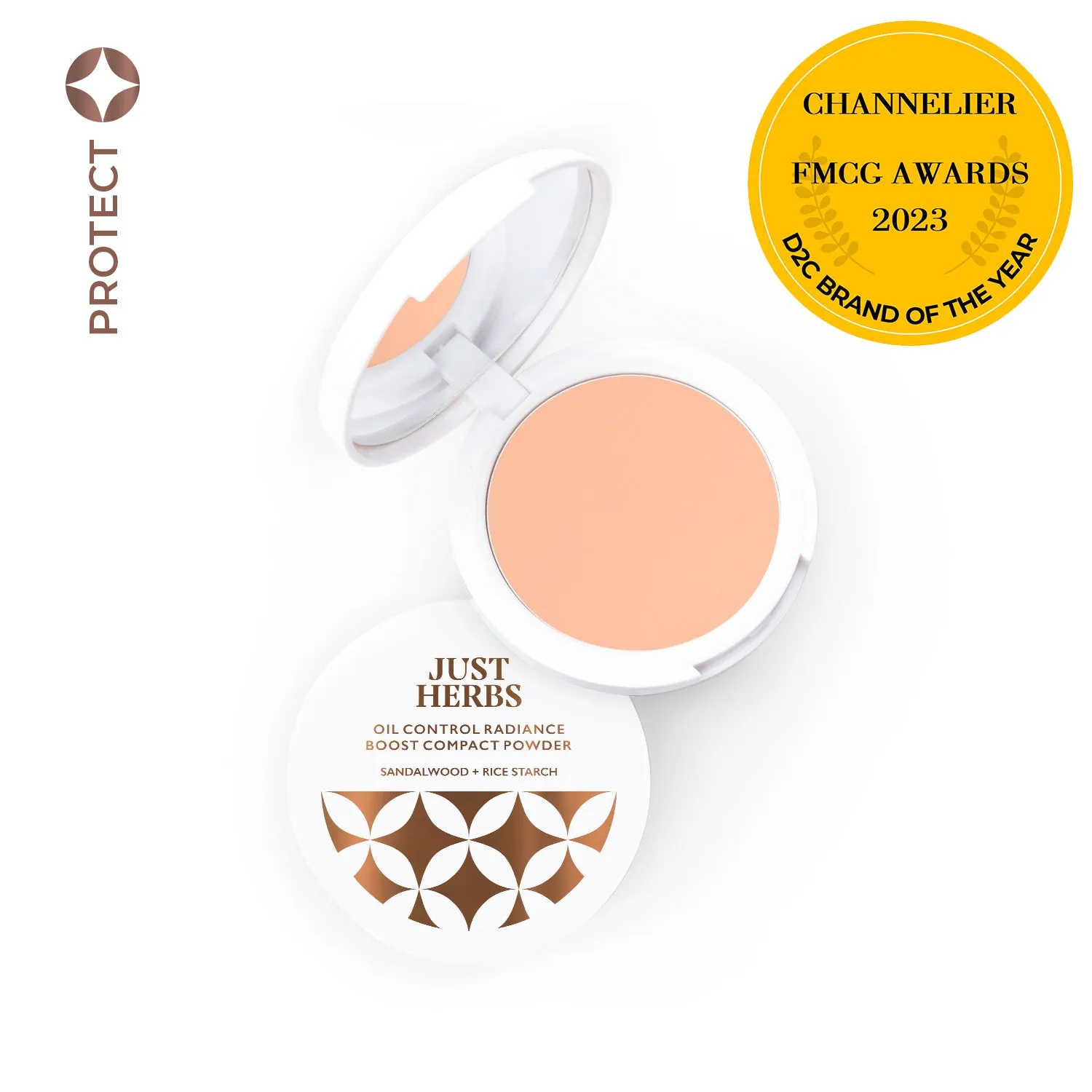 Copper - Oil Control Radiance Boost Compact Powder with Sandalwood & Rice Starch