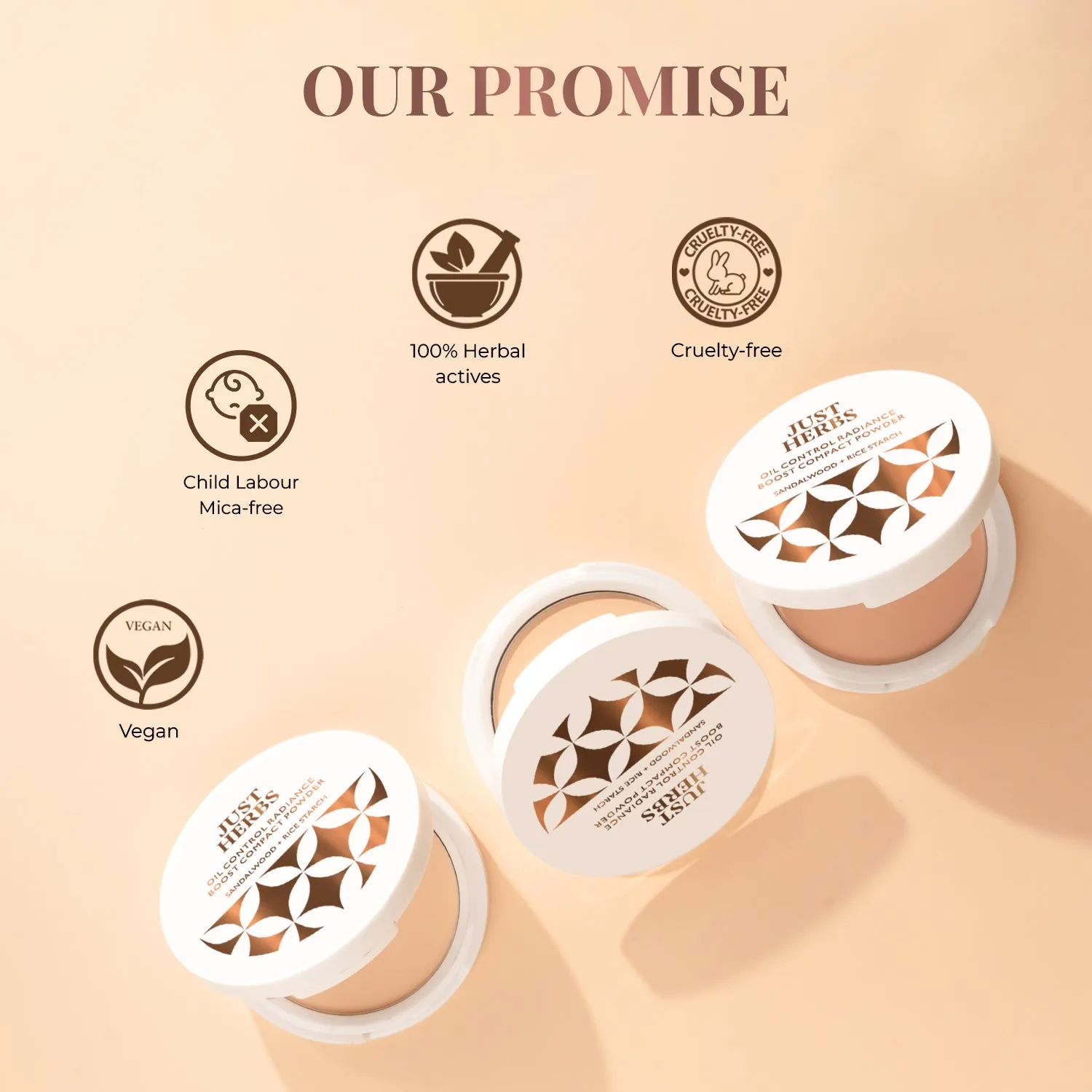 Copper - Oil Control Radiance Boost Compact Powder with Sandalwood & Rice Starch