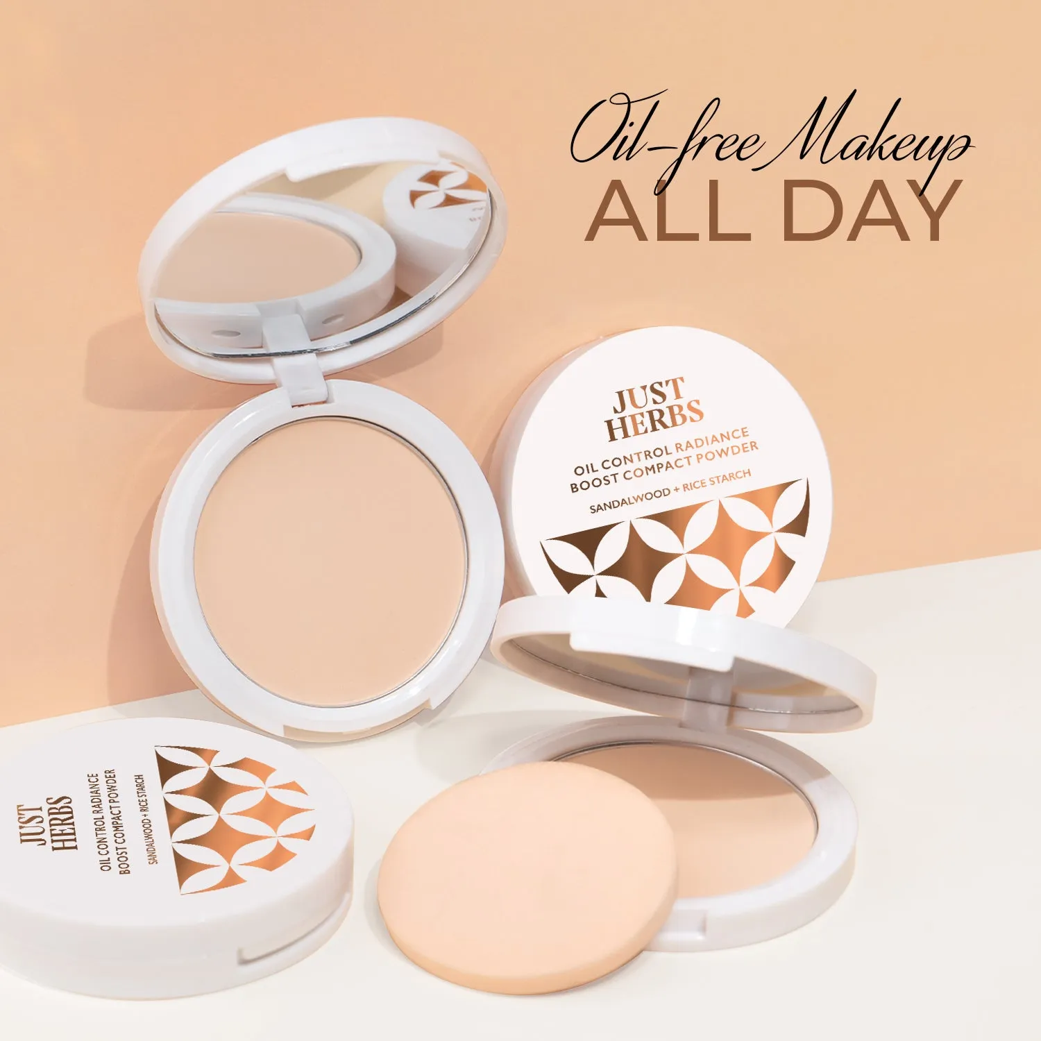 Copper - Oil Control Radiance Boost Compact Powder with Sandalwood & Rice Starch