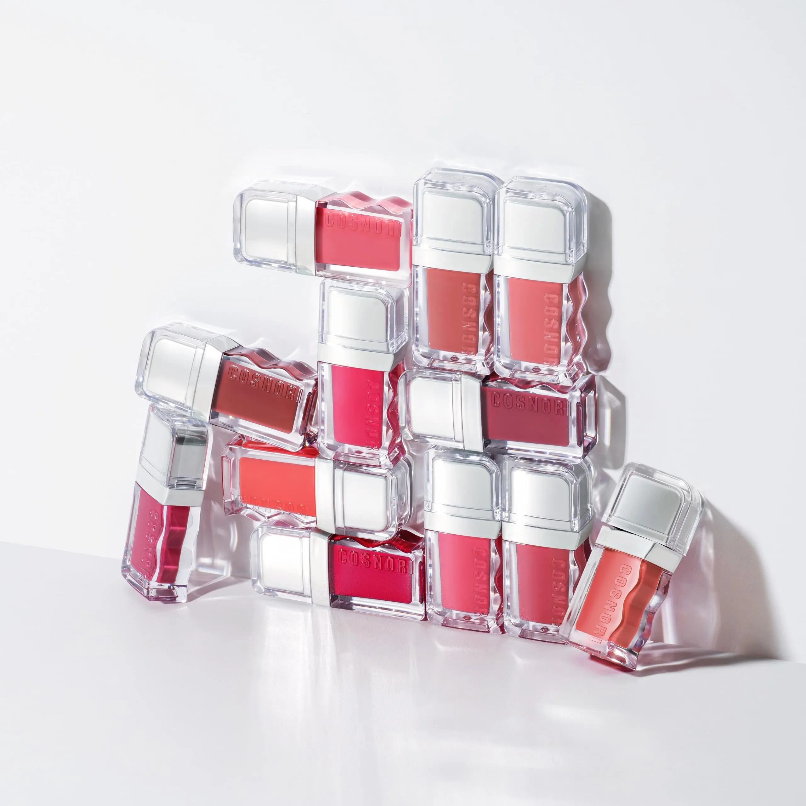 COSNORI Flow Wave Lip Tint - Vegan Glassy Lip Gloss, Lightweight & Long-lasting, Plant-derived Oil Moisturizer (05 PUNCH)