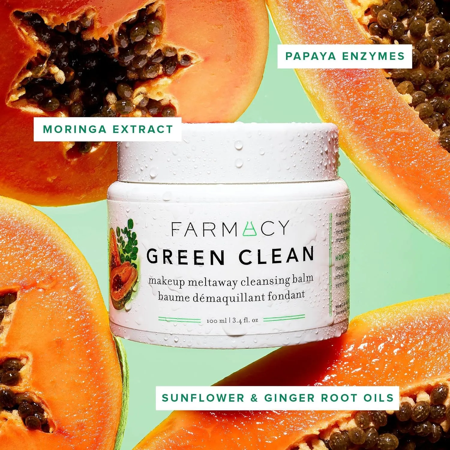 Farmacy's Green Clean Makeup Remover Balm: A Natural Cleansing Delight, Perfect for Effortlessly Removing Makeup & SPF