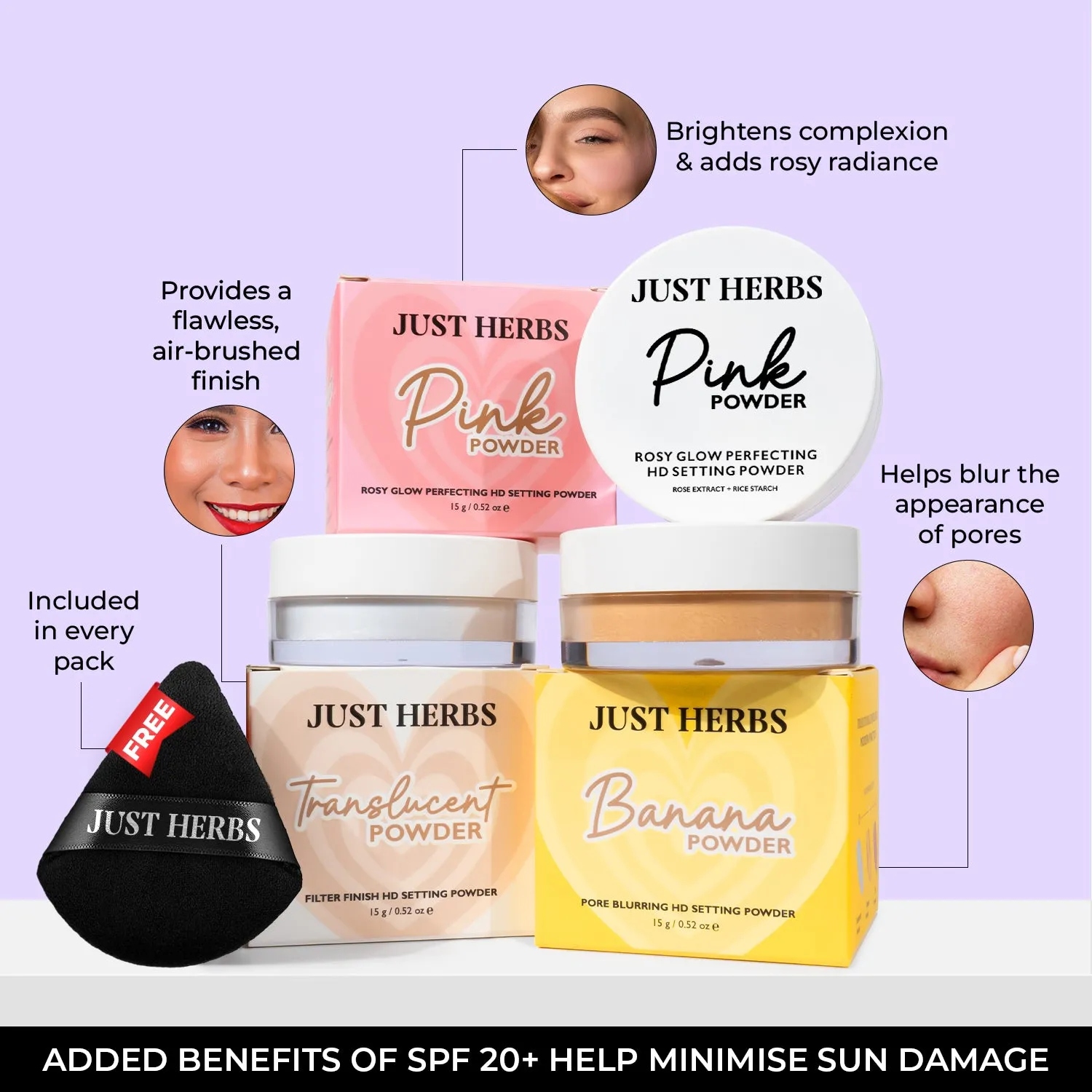 HD Makeup Setting Powders : 15g