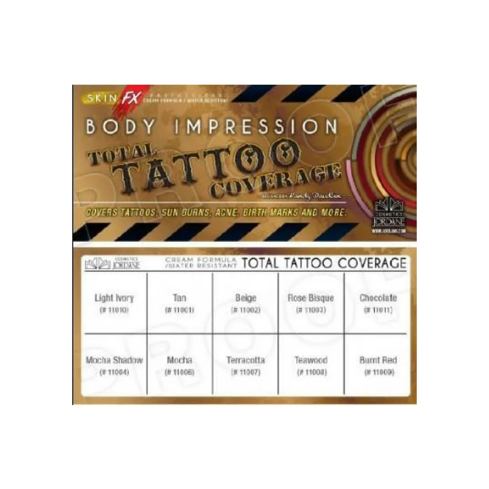Jordane Cosmetics Total Tattoo Coverage Original Palette