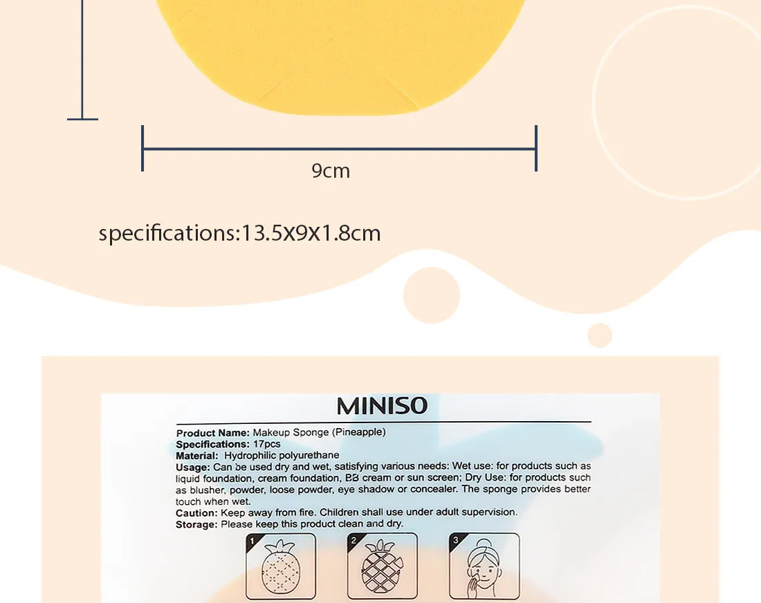 Makeup Sponge (Pineapple)