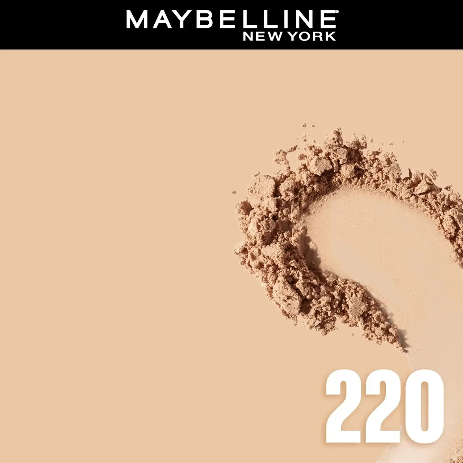 Maybelline New York Fit Me Matte   Poreless Compact Powder, 220 Natural Beige, 6g