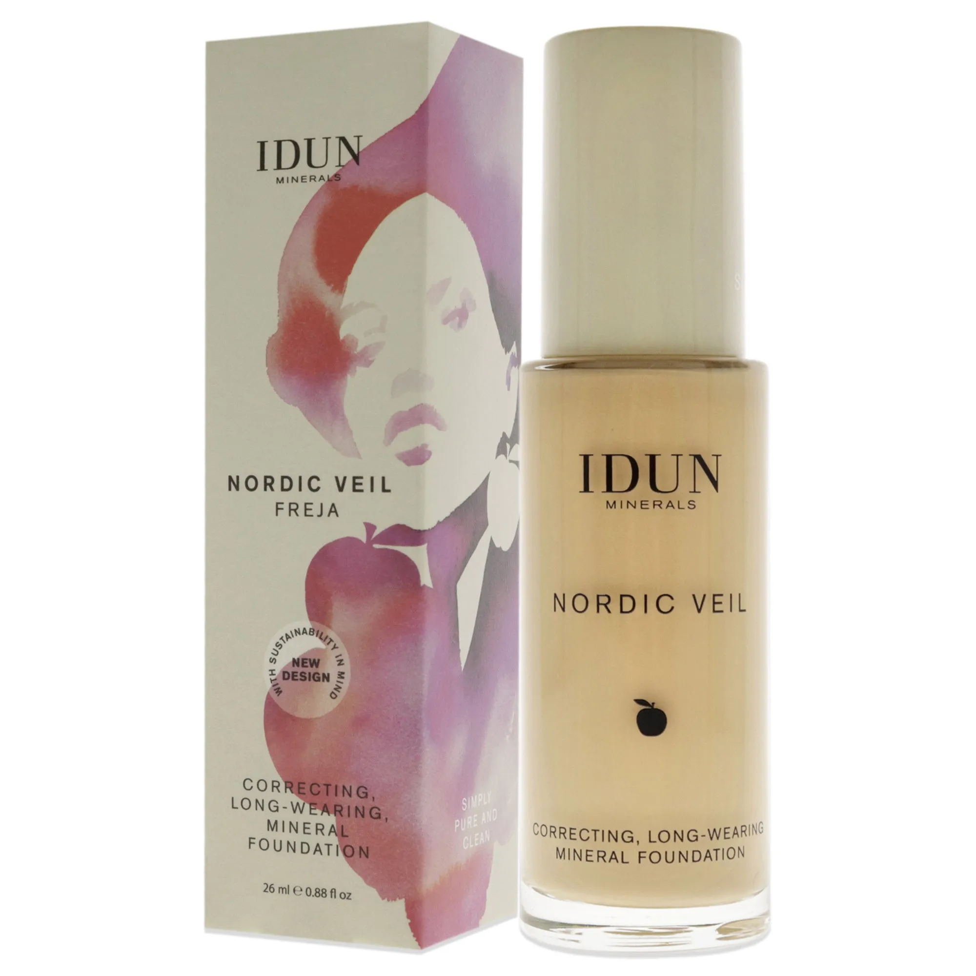 Nordic Veil Foundation - 306 Freja by Idun Minerals for Women - 0.88 oz Foundation