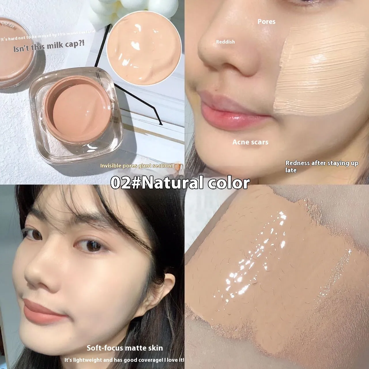 Nourishing Smear-proof Face Concealer Foundation
