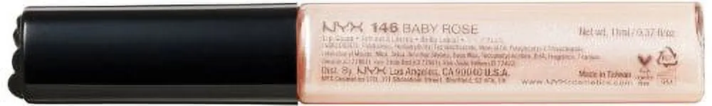 NYX Mega Shine Lip Gloss, Baby Rose, 0.37 Ounce