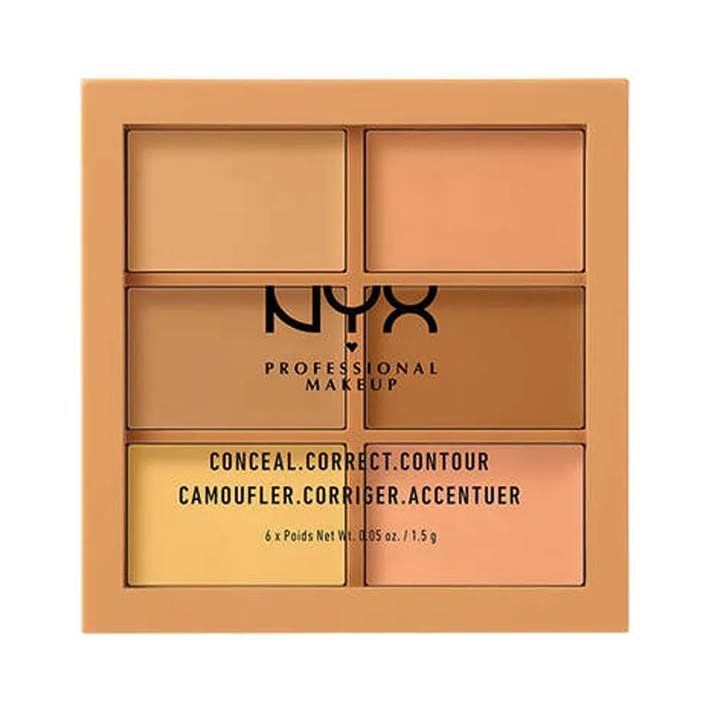 NYX PROFESSIONAL MAKEUP Cruelty Free Conceal Correct Contour 6 Color Palette