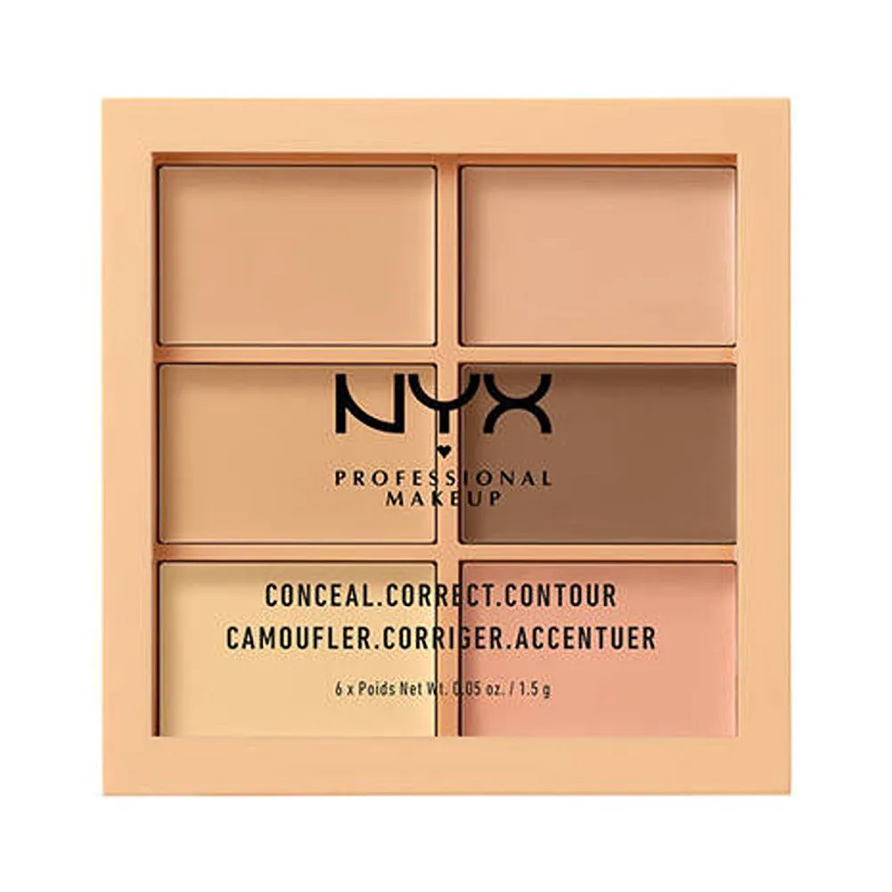 NYX PROFESSIONAL MAKEUP Cruelty Free Conceal Correct Contour 6 Color Palette