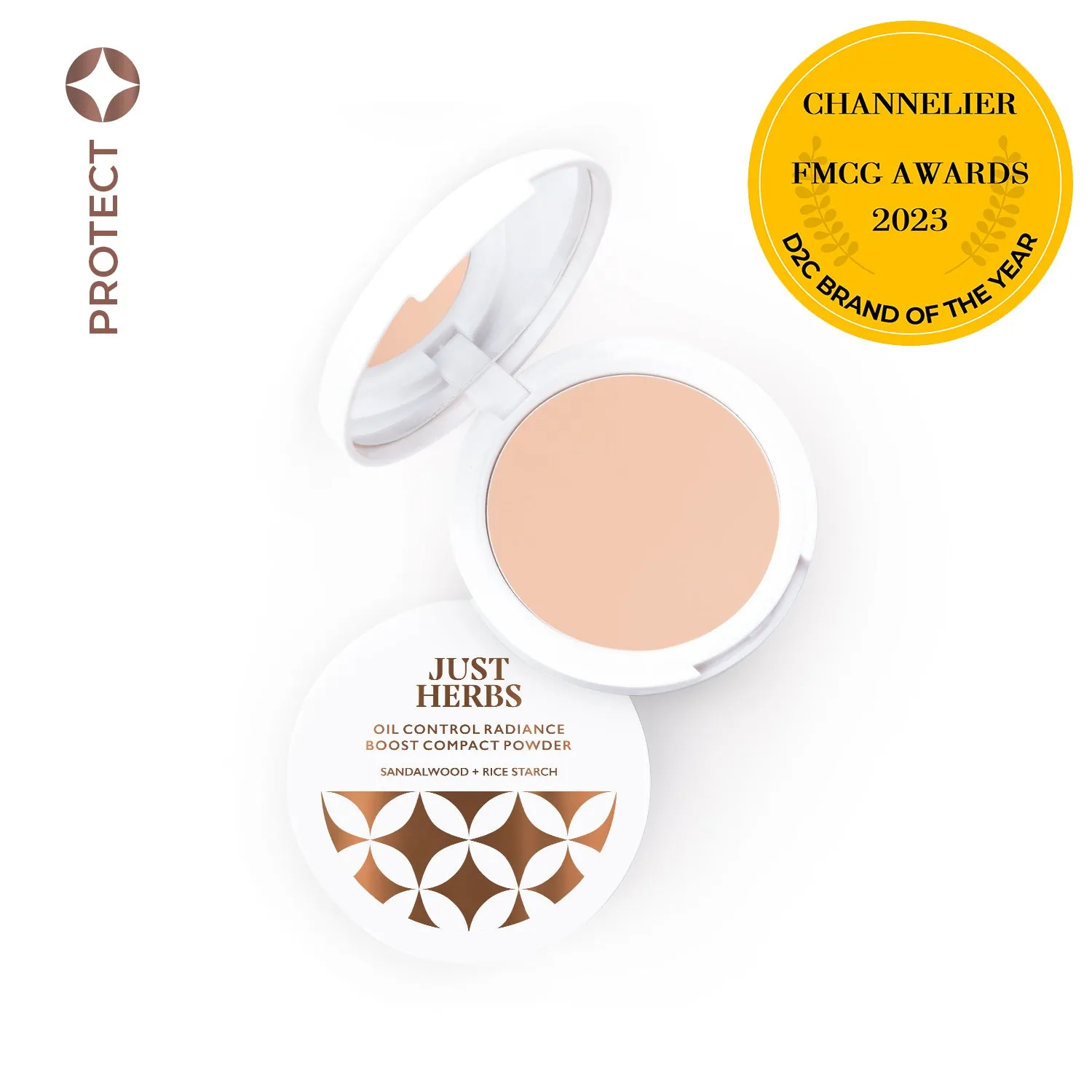 Oil Control Radiance Boost Compact Powder with Sandalwood & Rice Starch