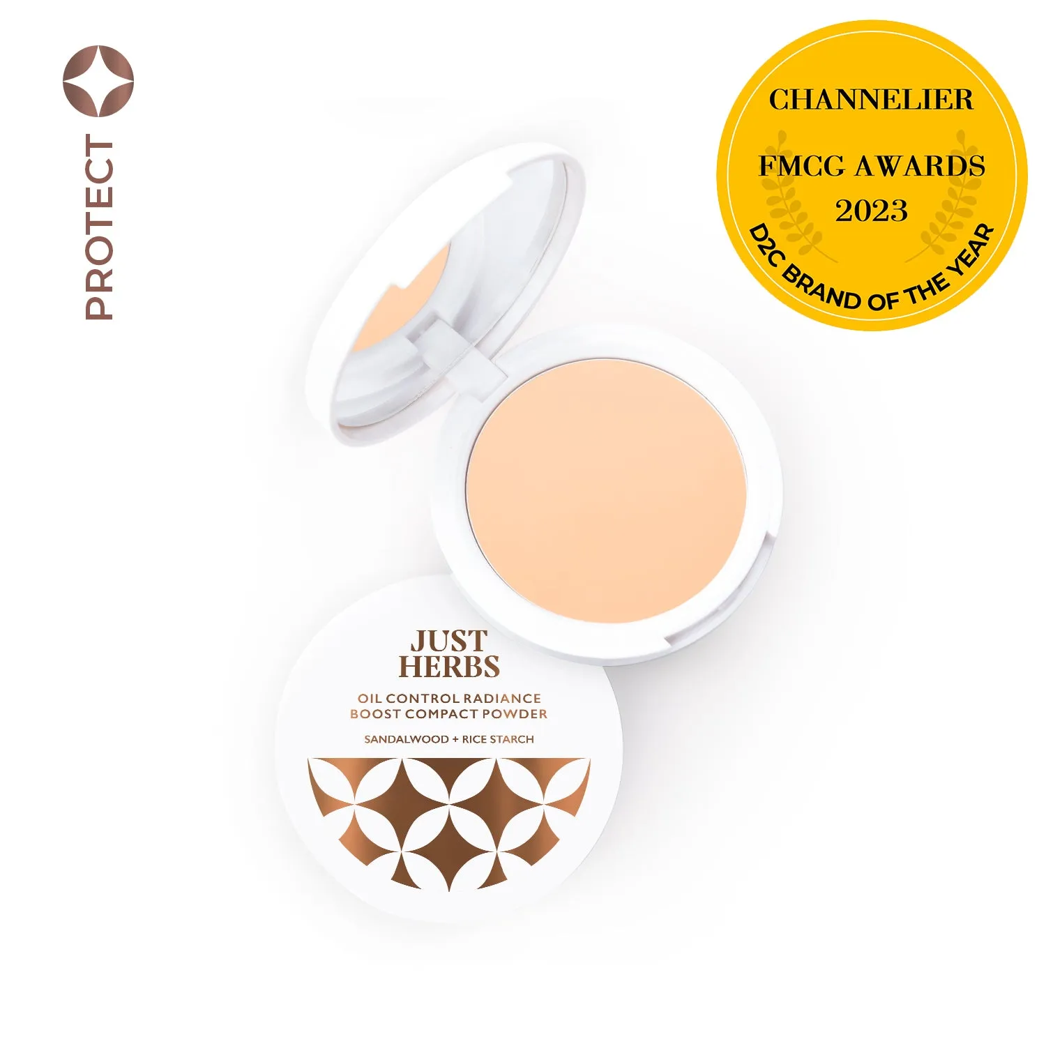Oil Control Radiance Boost Compact Powder with Sandalwood & Rice Starch