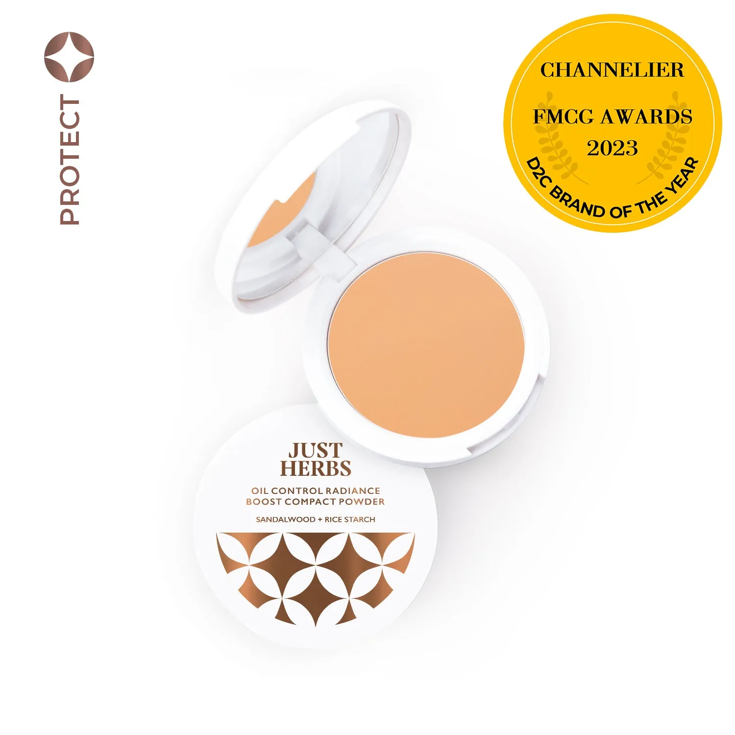 Oil Control Radiance Boost Compact Powder with Sandalwood & Rice Starch