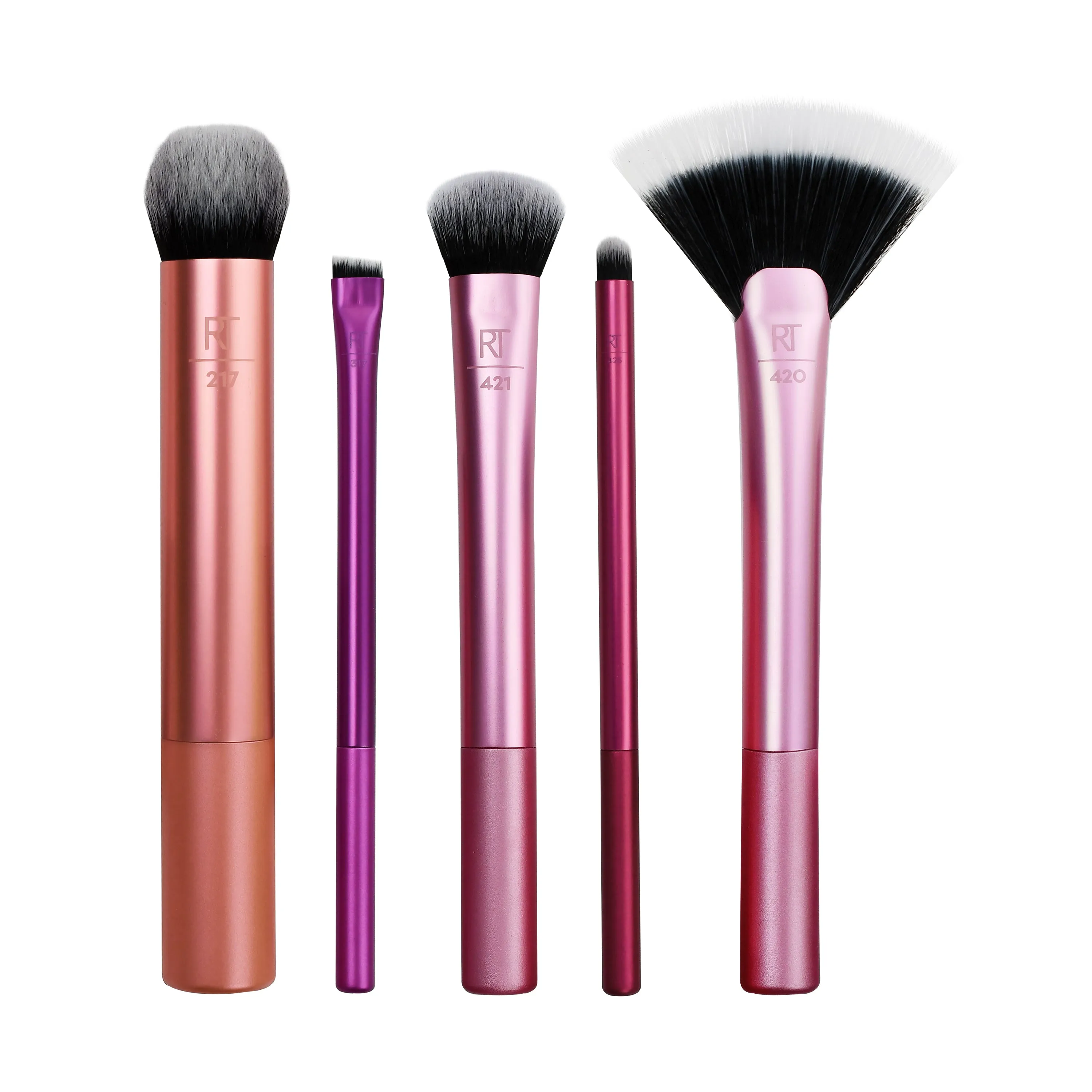 REAL TECHNIQUES - Artists Essentials Makeup Brush Set - 5 Count