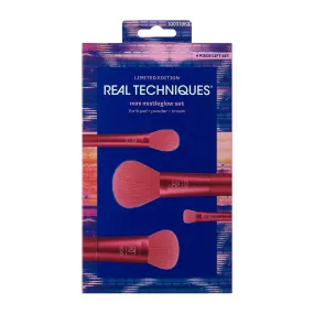 Real Techniques Mini Mistleglow Brush Set (Worth £19.99)
