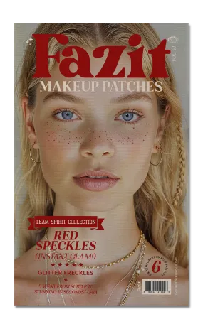 Red Spirit Speckles Makeup Patches
