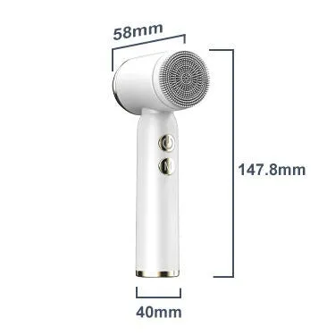 Rotating Waterproof Facial Cleansing Spin Roller Sonic Massager Cleaner Brush Silicone Electric Face Brush Cleanser