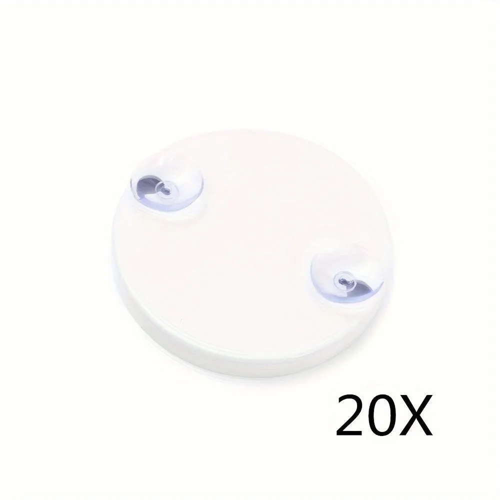 Round Magnifying Mirror with Suction Cups for Precision Grooming