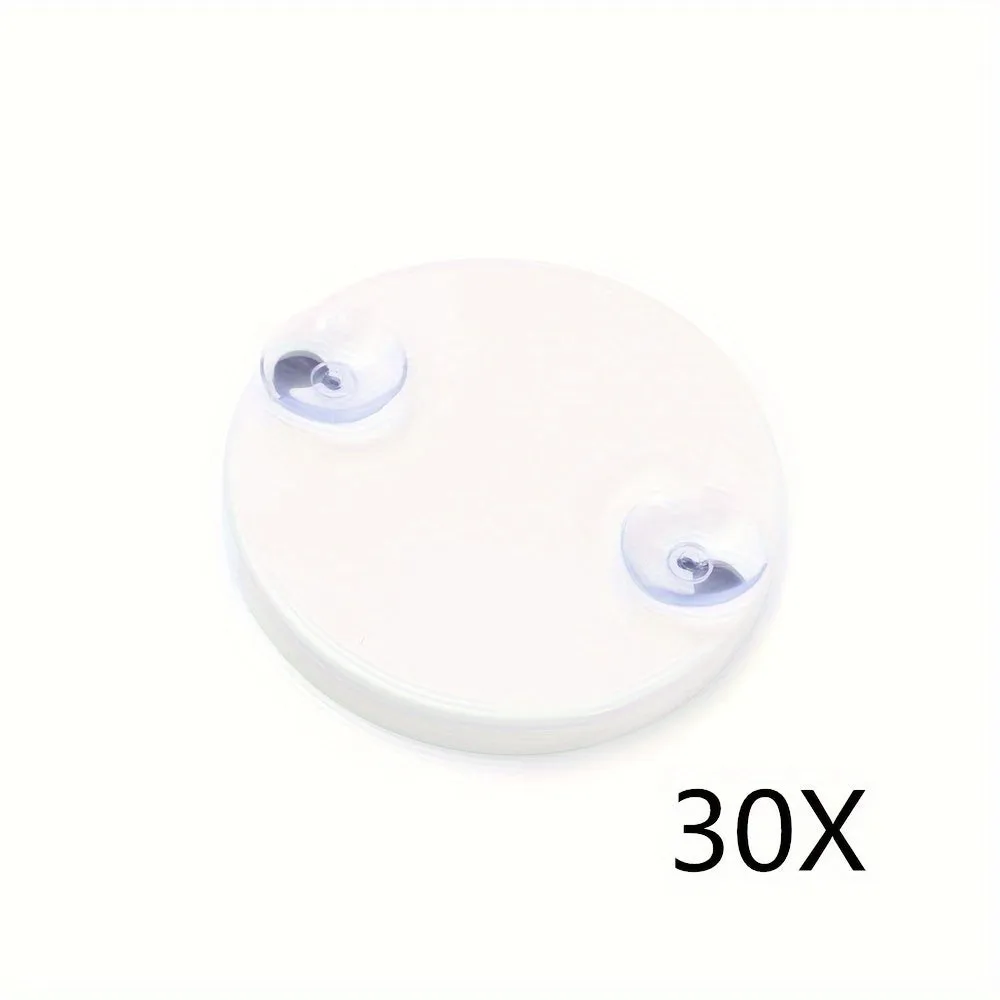 Round Magnifying Mirror with Suction Cups for Precision Grooming