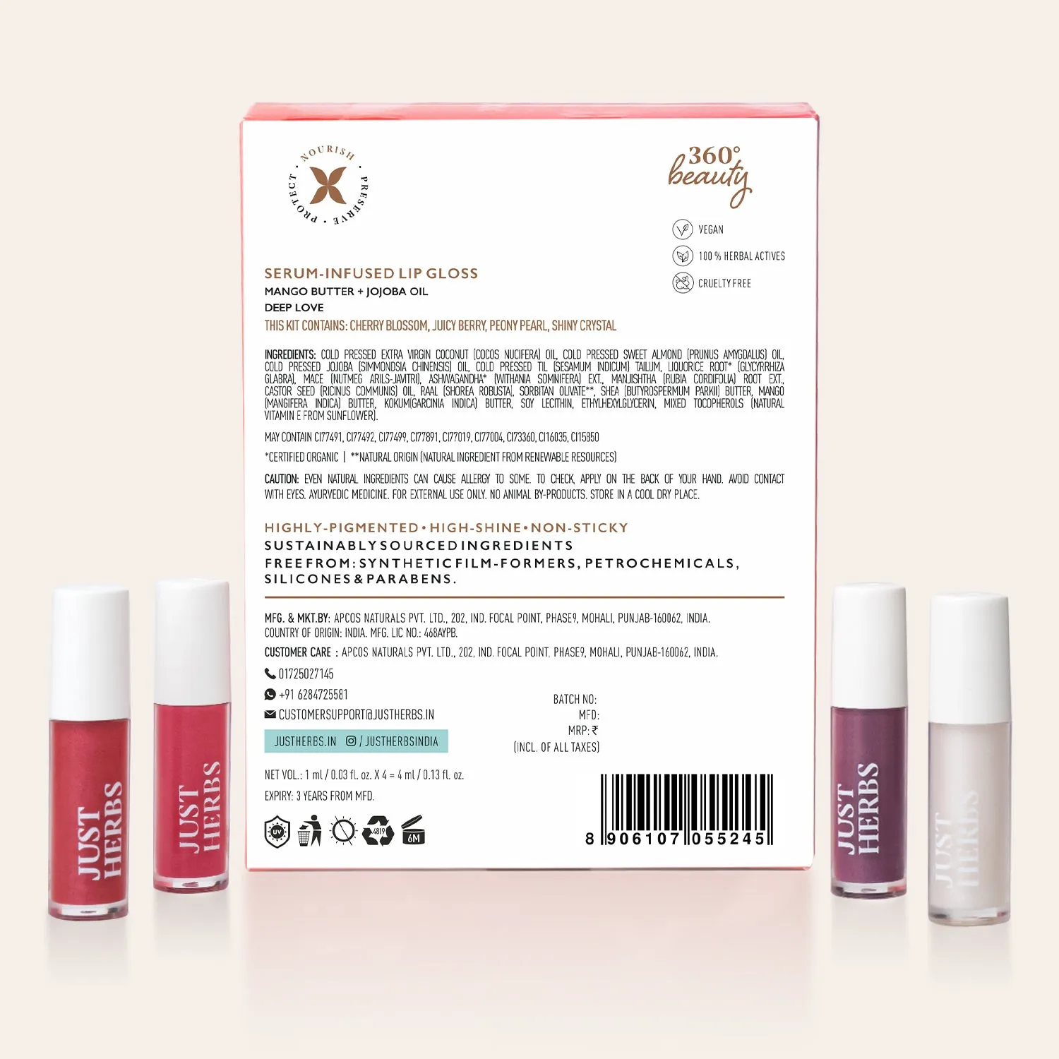 Serum-Infused Lip Gloss - Deep Love: 4g