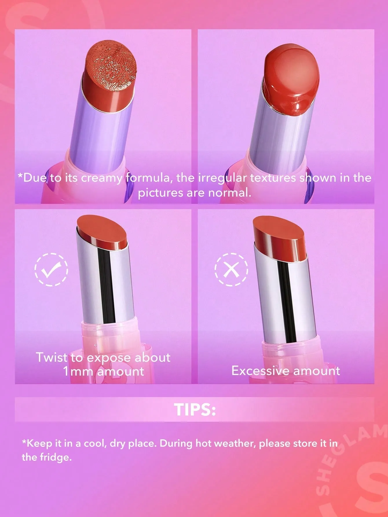 SHEGLAM Mirror Kiss High-Shine Lipstick-Own Your Shine