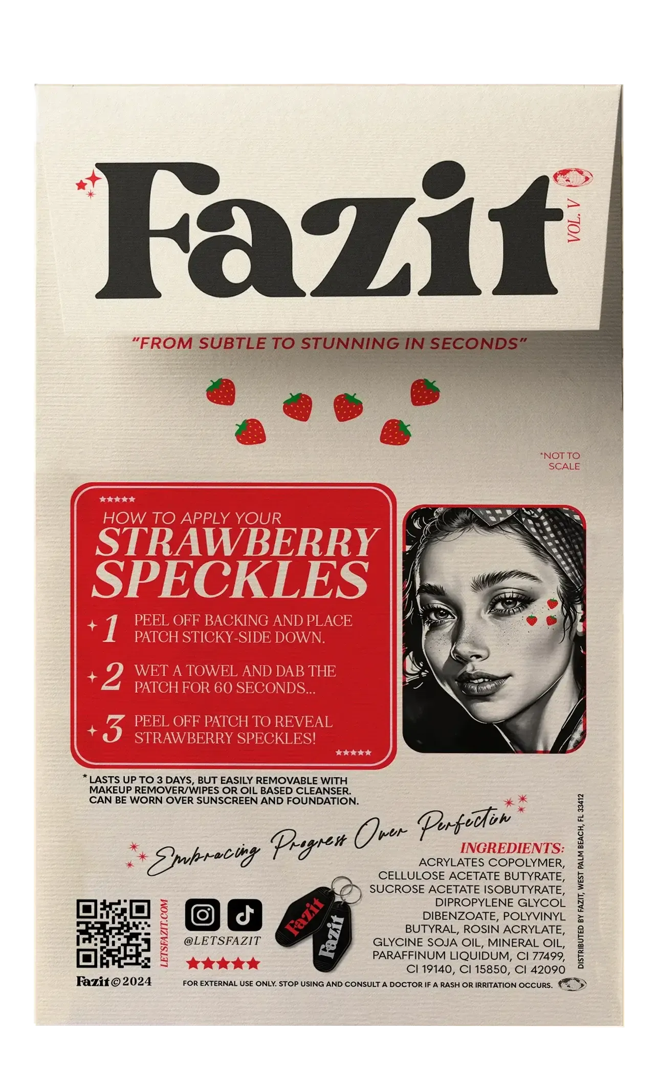 Strawberry Speckles Patches