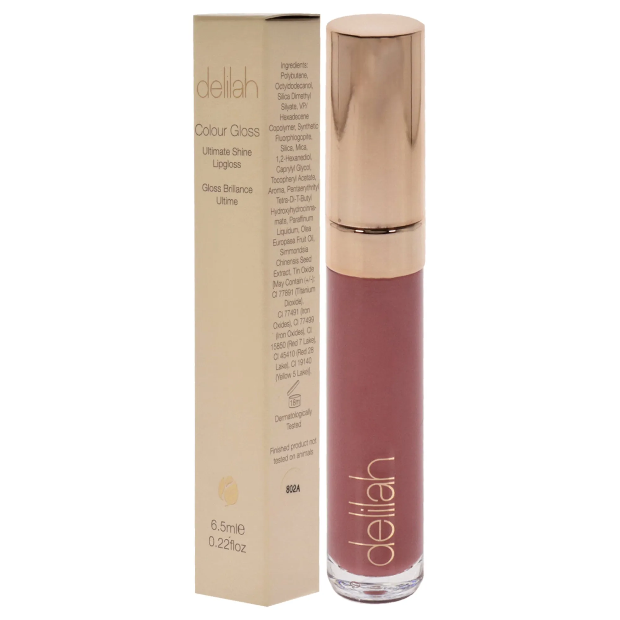 Ultimate Shine Lip Gloss - Modesty by Delilah for Women - 0.22 oz Lip Gloss